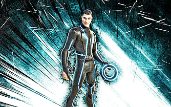 Datapath, grunge art, Fortnite Battle Royale, Fortnite characters, blue abstract rays, Datapath Skin, Fortnite, Datapath Fortnite HD wallpaper