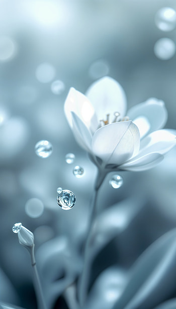 Morning Dew: Elegant , flower, water drop, nature HD phone wallpaper