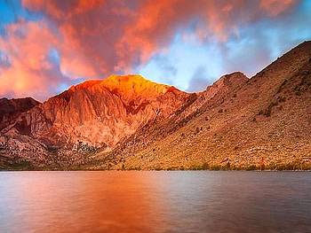 Golden Mountains, golden, beautiful, mountains HD wallpaper
