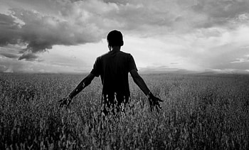 feel, white, black, graphy, man, bw, moods, summer, field HD wallpaper