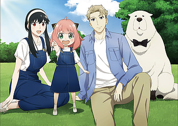 Spy x Family : Yor, Anya, Loid & Bond United, Yor Forger, Anya Forger, Loid Forger, Bond (Spy x Family), Anime, Spy x Family HD wallpaper