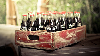 Coca Cola, Vintage retro, Food drink, Soda box HD wallpaper