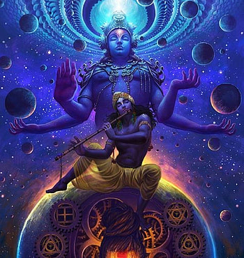 Lord Vishnu, The Caretaker Of This Universe With His 8th Avatar Lord Krishna. : R Hinduism, Kalki Avatar HD phone wallpaper