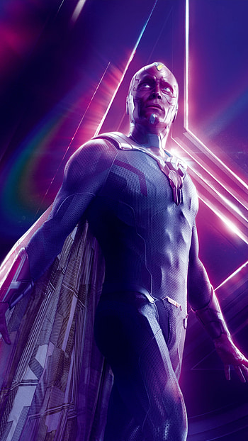 Vision, Marvel Comic Superhero HD phone wallpaper