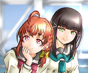 Dia Kurosawa & Chika Takami, Chika Takami, Dia Kurosawa, Anime, Love Live! Sunshine!! HD wallpaper