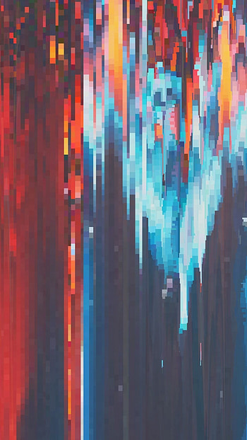 Glitch pixel abstraction, Sony Xperia X, , Digital distortions HD phone wallpaper