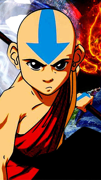 Aang, art, elements, avatar HD phone wallpaper