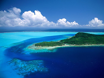 Beautiful Island, blue, oceans, nature, islands HD wallpaper