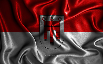 Vorarlberg flag, , silk wavy flags, austrian states, Day of Vorarlberg, fabric flags, Flag of Vorarlberg, 3D art, Vorarlberg, Europe, States of Austria, Vorarlberg 3D flag, Austria HD wallpaper