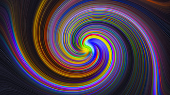 Rainbow, Swirls HD wallpaper