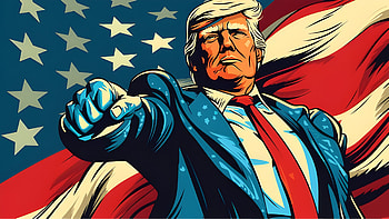 MAGA Patriot: Donald Trump with American Spirit, Donald Trump, MAGA HD wallpaper