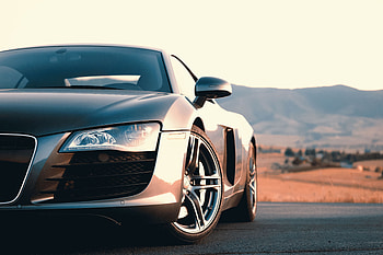 Sports, Audi, Cars, Car, Front View, Machine, Grey, Sports Car, Audi R8 HD wallpaper