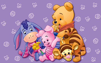 Baby Winnie the Pooh, Cute , Animated series HD wallpaper