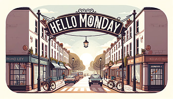 Hello Monday, monday, street, illustration, urban HD wallpaper