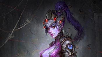 Widowmaker Overwatch Fantasy Artwork, widowmaker, overwatch, games, artwork, digital-art, artstation HD wallpaper