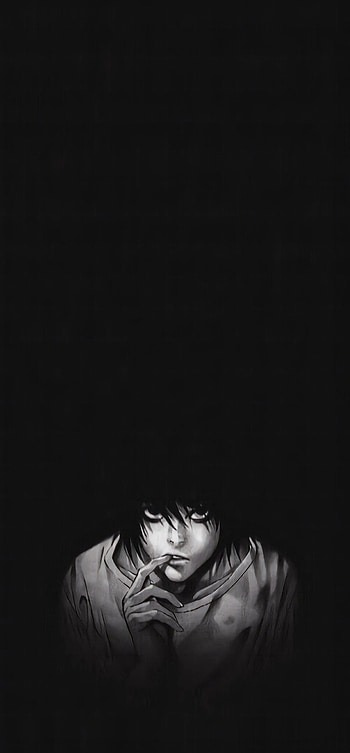 L Lawliet Death Note, light yagami, dark, princegupta, death note, anime, animation, kira HD phone wallpaper