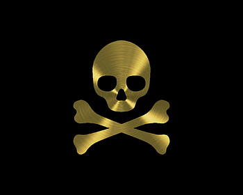 skull gold, black, skull, labrano, gold, gizzzi HD wallpaper