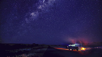Camp and Starry Sky PC and Mac HD wallpaper