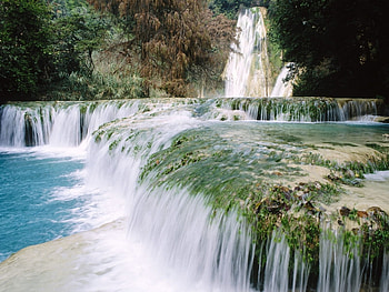 Landscape, Waterfalls HD wallpaper