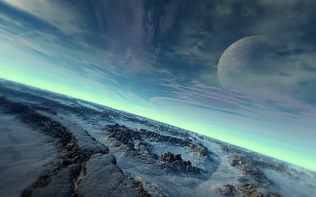 Distant World, blue planet, distant earth, blue earth, distant planet HD wallpaper