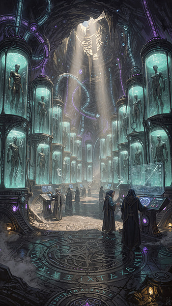 Clone Vault • Echo Chambers • Genesis Lab, Android, laboratory, Sci Fi HD phone wallpaper