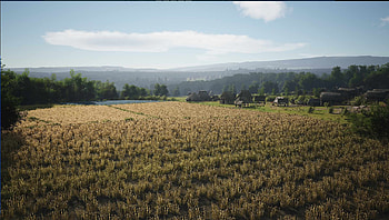 Manor Lords : Serene Fields, video game, Manor Lords HD wallpaper