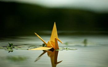 Paper Crane, Origami crane , Top , Origami art HD wallpaper