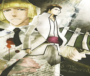 Sosuke aizen, Shinji hirako, Kisuke Urahara, shinji, bleach, anime, kisuke, hirako, aizen, sosuke, urahara HD wallpaper