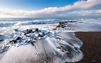 Nature, Shore, Bank, Ocean, Foam, Wave, Sandy HD wallpaper