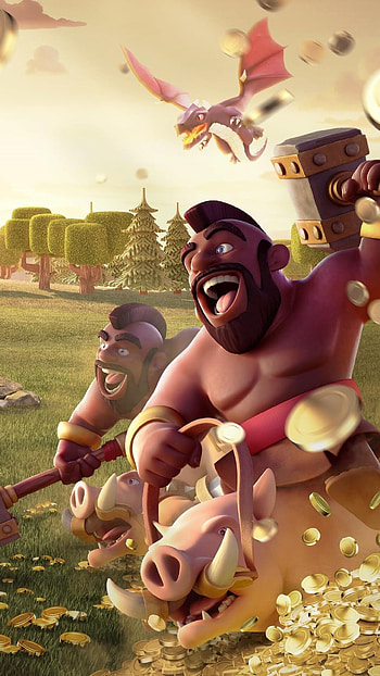 Hog Rider Clash of Clans, High-definition , Mobile gaming excellence, Legendary characters HD phone wallpaper