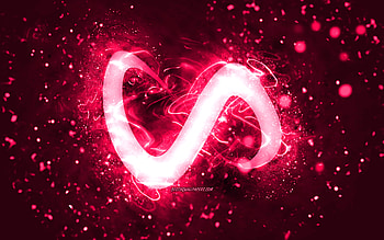 DJ Snake pink logo, , Norwegian DJs, pink neon lights, creative, pink abstract background, William Sami Etienne Grigahcine, DJ Snake logo, music stars, DJ Snake HD wallpaper