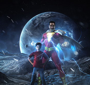 Shazam!, superhero, dc studio, 2018 HD wallpaper
