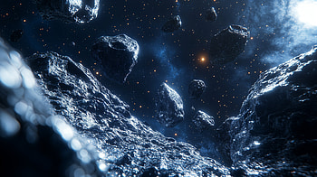 Sci-Fi Adventure: Asteroid Field in, Sci Fi, asteroid field, space, asteroid, cosmic HD wallpaper
