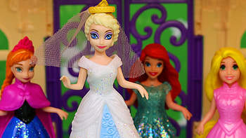 Elsa and Jack Frost Wedding Dress Frozen Anna Rapunzel Ariel to Get Married - YouTube HD wallpaper