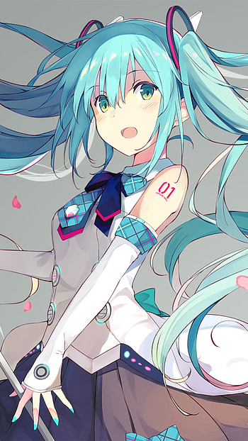 Hatsune Miku Vocaloid Anime — Aqua Twin-Tails, Hatsune Miku, Anime, Vocaloid HD phone wallpaper