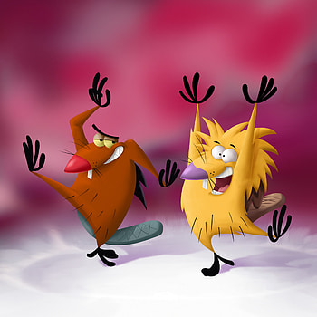 Angry beavers, TV series, Animation, Fan art HD phone wallpaper