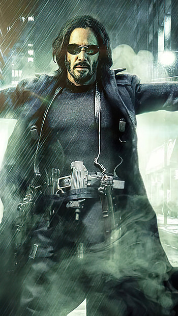 Keanu Reeves, Matrix Resurrections, Ultra , ID8951 HD phone wallpaper