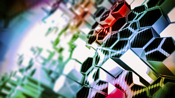 Abstract, Glare, Shine, Light, Multicolored, Motley, Structure, Hexagons, Hexagonals HD wallpaper
