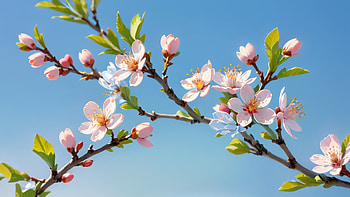 Blossoming Apricot Macro, blossom, apricot tree, sky, bright HD wallpaper