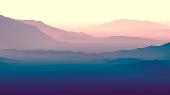 Purple Horizon Landscape HD wallpaper