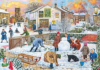 old england winter, retro, winter, england, vintage HD wallpaper