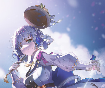 Kamisato Ayaka, Kamisato Ayaka (Genshin Impact), video game, Genshin Impact HD wallpaper