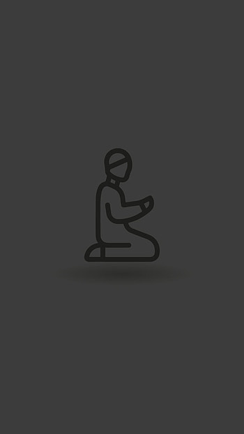 Ramadan, gray, islam, muslim, salat, black, dark, namaz, pray HD phone wallpaper