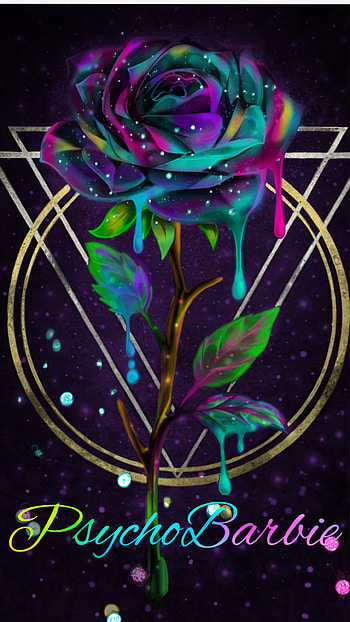 PsychoBarbie, acid, colorful HD phone wallpaper