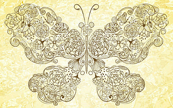 Butterfly, vector, design, art HD wallpaper