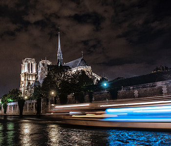 Cities, Night, Architecture, City, Speed, Long-Term Exposure HD wallpaper