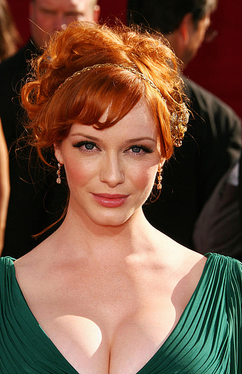 Christina Hendricks, Women, Red Dress, Redheads HD phone wallpaper
