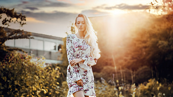 Olya Alessandra Model Outdoor In Nature , girls, model HD wallpaper