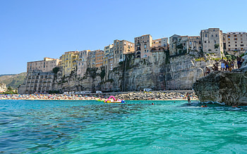 Tropea, Italian City, Cliff Houses, Beaches HD wallpaper