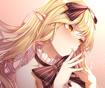 Yellow Eyes Long Hair Anime Girl, anime-girl, anime, artist, artwork, digital-art HD wallpaper